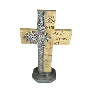 Free Standing Cross Psalm 46:10 Be Still And Know That I Am God Bible Religion